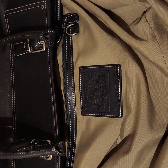 Coach Bags Coach Black Leather Tote With Shoulder Strap Poshmark